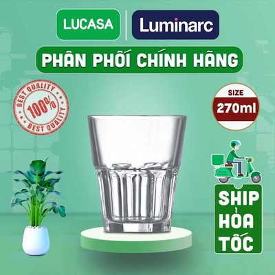 Bộ 6 Ly Thủy Tinh Arcoroc Granity 270ml - Loại Thấp Cường Lực BOL0781 | Phân Phối Chính Hãng