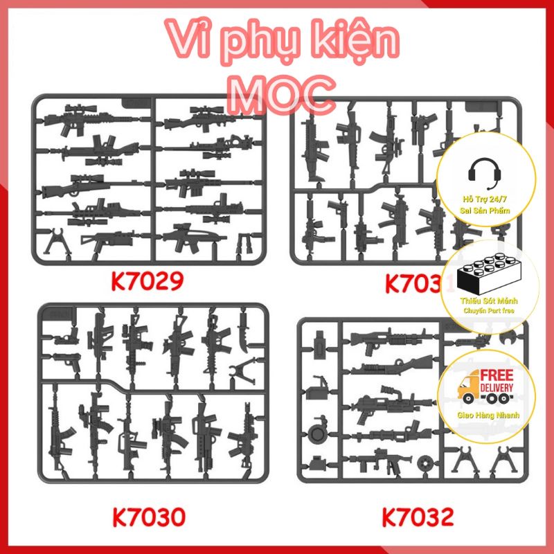 Phụ kiện Lego Army Military : Vỉ phụ kiện Moc| Shopee Việt Nam