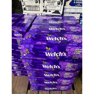 24 lon nước ngọt có ga Welchs nho 355 ml của Mỹ.