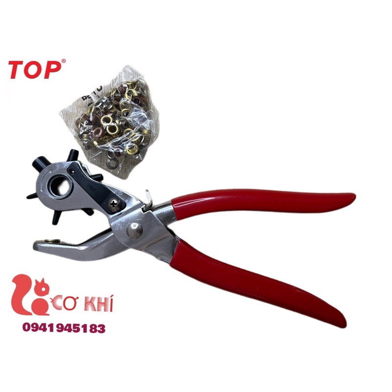 Kìm bấm dây lưng kìm bấm lỗ dây nịt TOP chính hãng đa năng (có khoen)