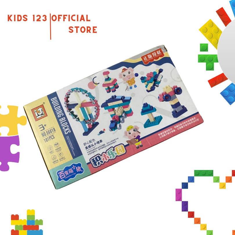 Bộ đồ chơi lego lắp ghép 101 chi tiết giúp bé phát triển trí tuệ thông minh.