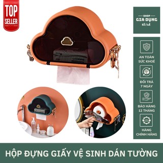 ❤️loại to❤️hộp đựng giấy vệ sinh dán tường hình đám mây, kệ để giấy vệ sinh