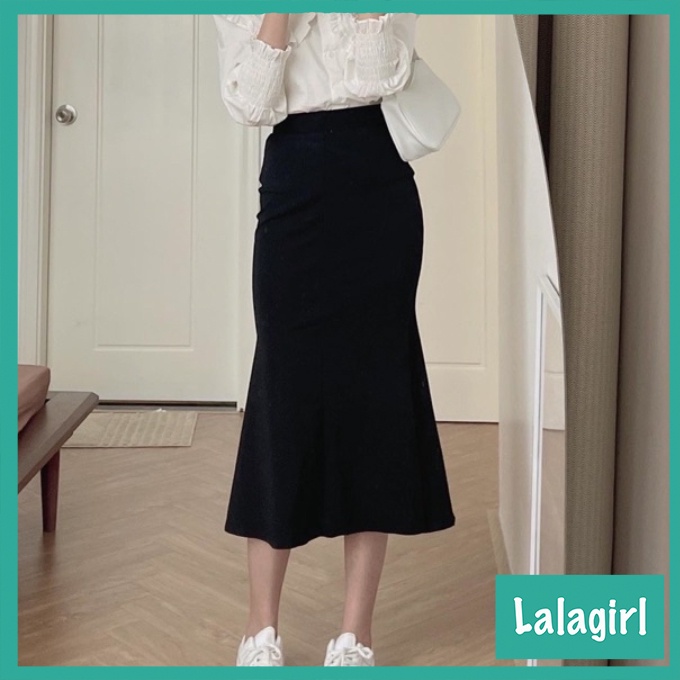 Chân Váy Đuôi Cá Midi Dáng Dài Ôm Body, Khóa Kéo Xẻ Sau Chất Thun Cao Cấp Siêu Hách Dáng