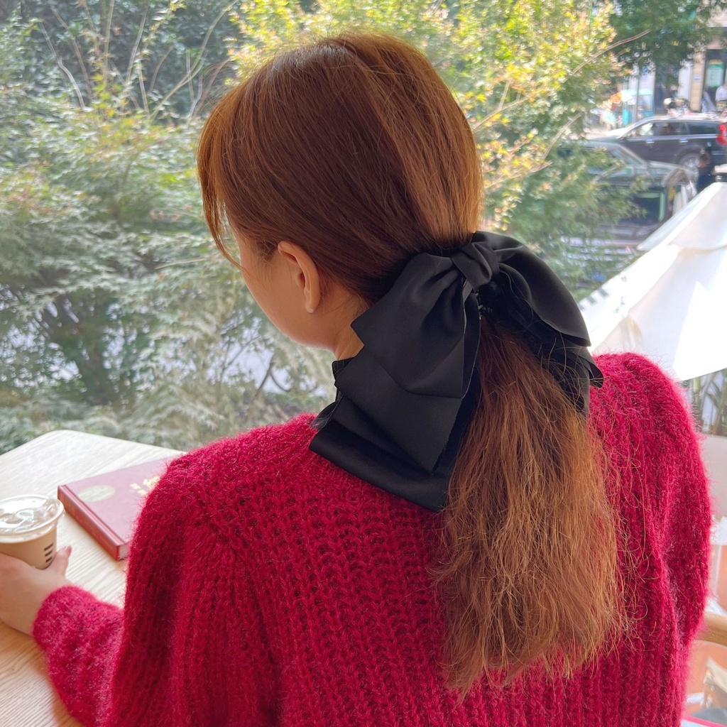 Kẹp Tóc Hình Nơ Tiểu Thư Bản Lớn Phong Cách Hàn Quốc Dành Cho Nữ