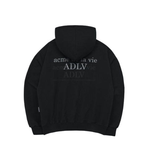 Áo hoodie con thỏ đen ADLV chính hãng form rộng nam nữ cực ngầu | BLACK FUZZY RABBIT HOODIE BLACK
