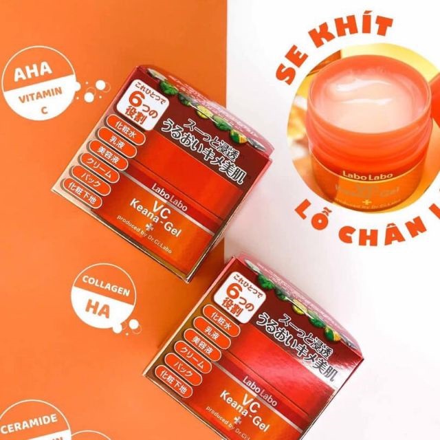 Kem dưỡng Labo Labo VC Keana Gel 90g se khít lỗ chân lông dưỡng da ẩm mịn