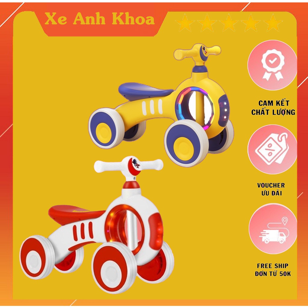 Xe chòi chân cân bằng 4 bánh mẫu mới phi hành gia 2022 khung to,bánh xe to chắc chắn.