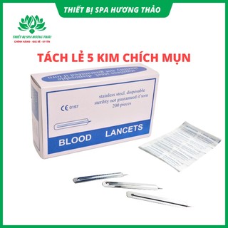 5 Kim Chích Mụn, Máu Blood Lancet, kim lấy mụn