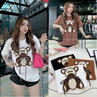 Áo Phông Cotton Gấu Dây Nổi 3158