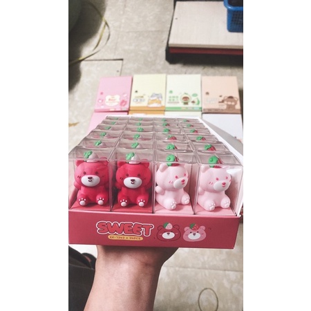 Đồ Chuốt Bút Chì, Gọt Bút Chì Gấu Dâu, Mèo, Bơ Cute Cho Bé