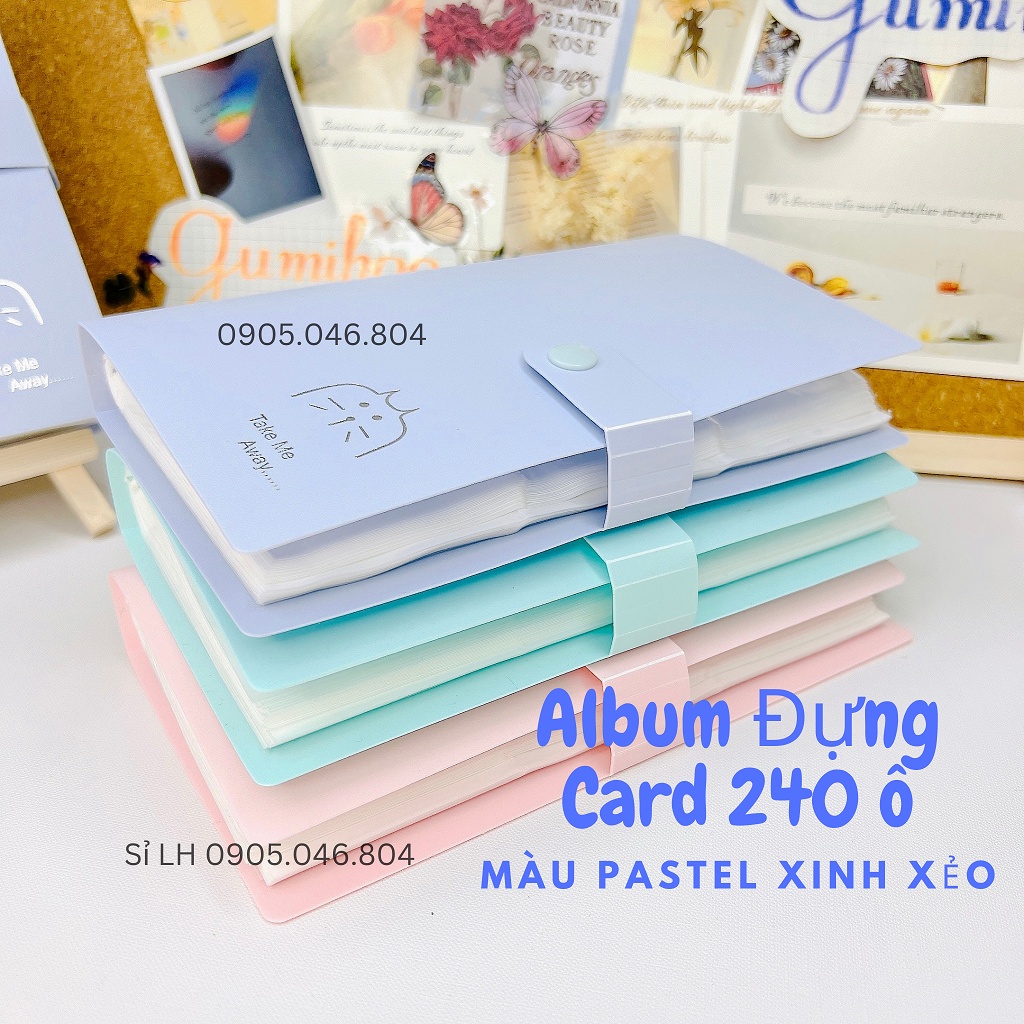 Album ảnh 6x9 240 ô trong suốt polaroid đựng lomo card Kpop