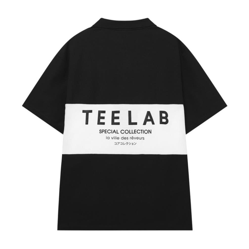 Áo Polo Unisex Teelab Local Brand chất cá sấu thoáng mát co dãn phong cách Hàn Quốc nam nữ mặc cực chât