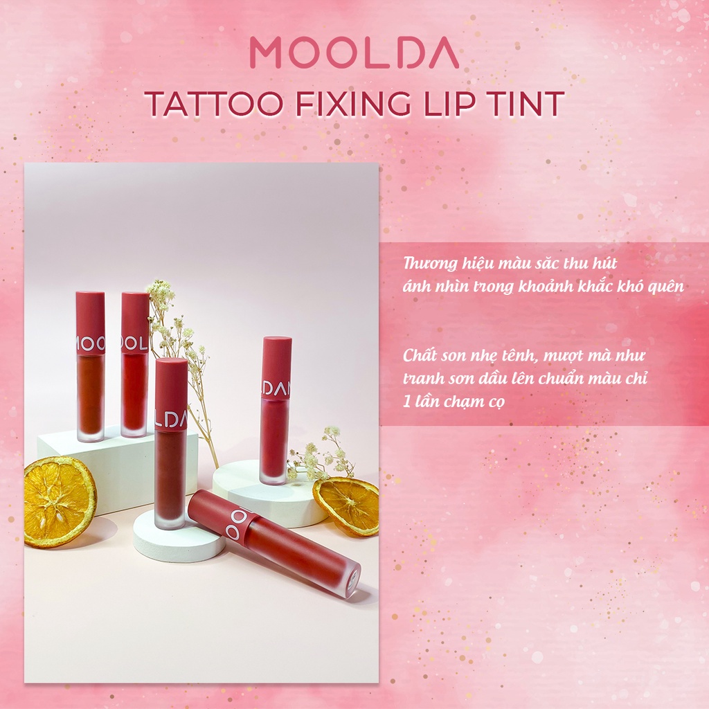 Son Kem Lì Moolda Tattoo Fixing Lip Tint