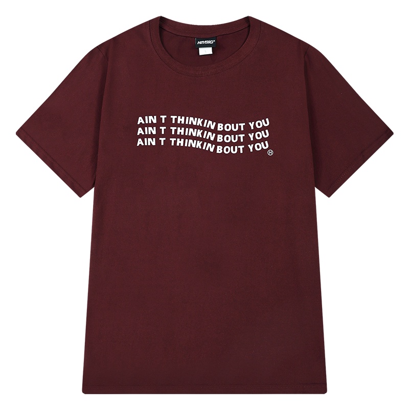 Áo thun Nelly ngắn tay in hình "AIN T THINK IN BOUT YOU" áo phông