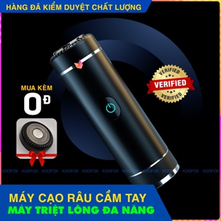 Máy Cạo Râu Cầm Tay 6D Không Dây Cao Cấp - Có thể sạc lại - Máy triệt lông cầm tay - KOOFOX