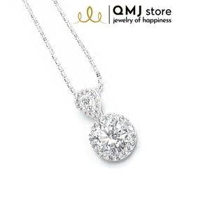 Dây chuyền bạc QMJ Nguyệt nga sang chảnh nạm đá tấm dòng dây cao cấp - Q140