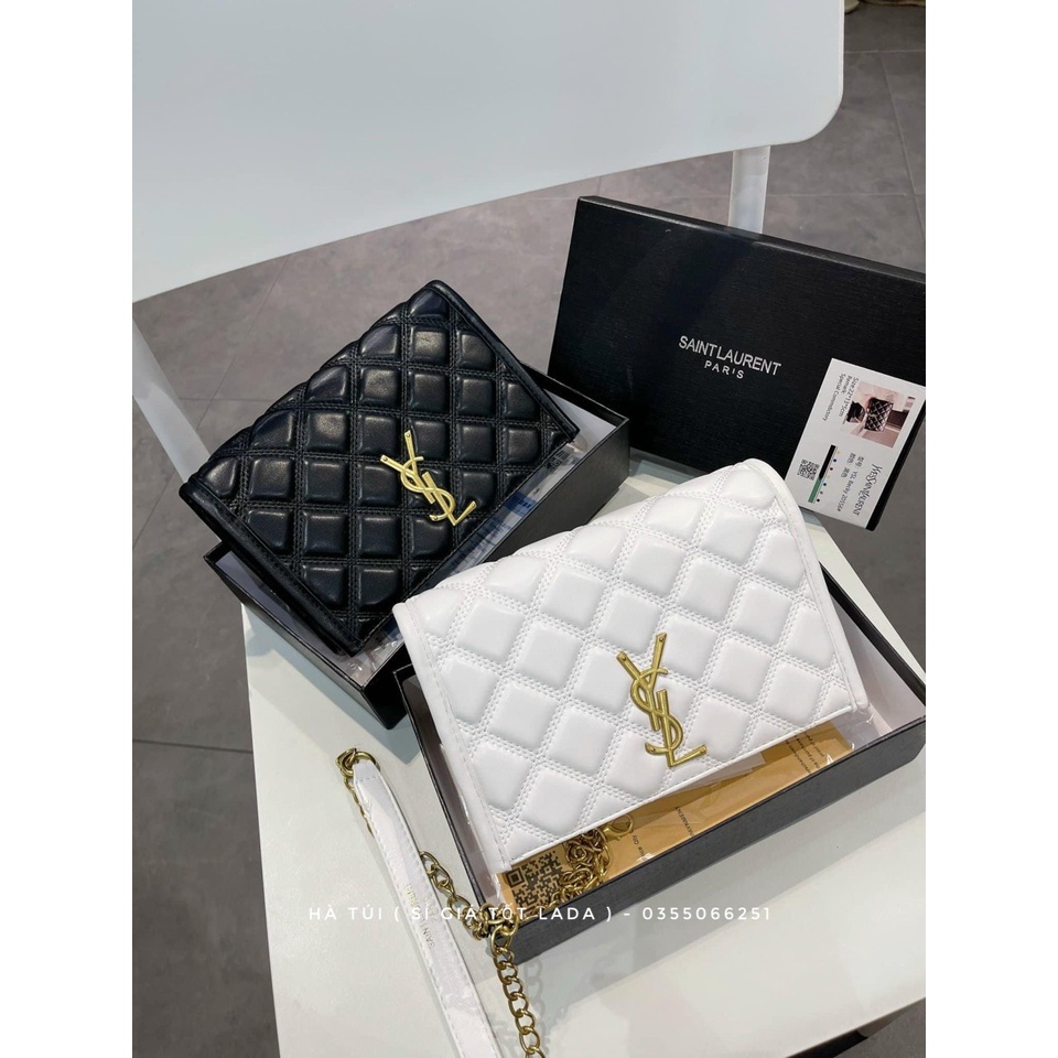 Túi cầm tay - túi đeo chéo Y ét lờ trần ô trám ( Có hộp )