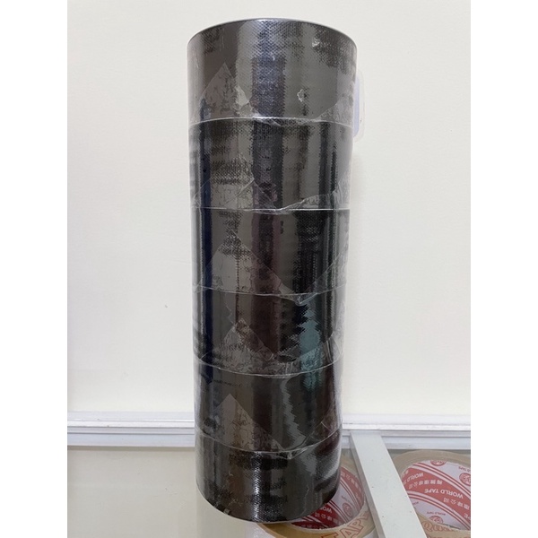6 cuộn Băng Keo Vải Đen Siêu Dính vá bao, bạt rách ( bản 4,8cm x 10mét)