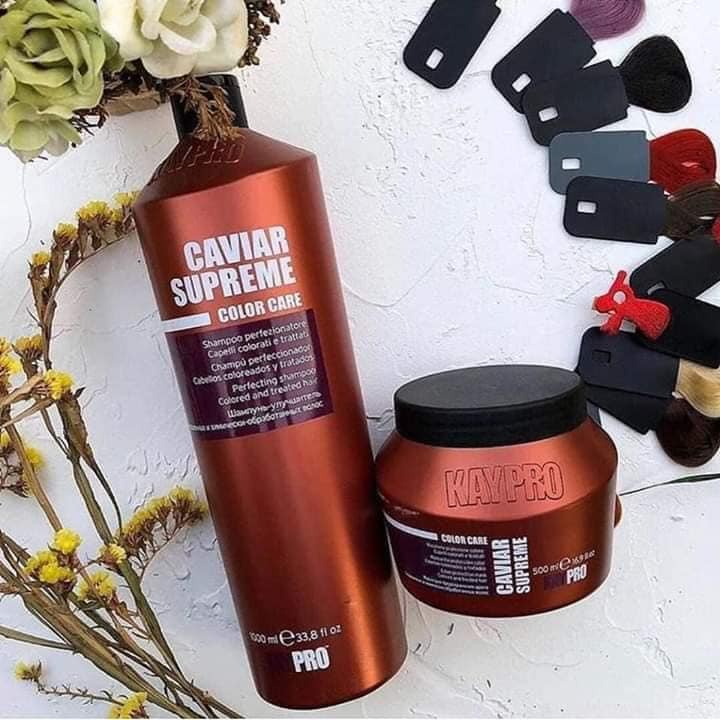 DẦU GỘI VÀ MẶT NẠ KAYPRO CAVIAR TINH CHẤT TRỨNG CÁ TẦM ĐEN 350ml - 1000ML