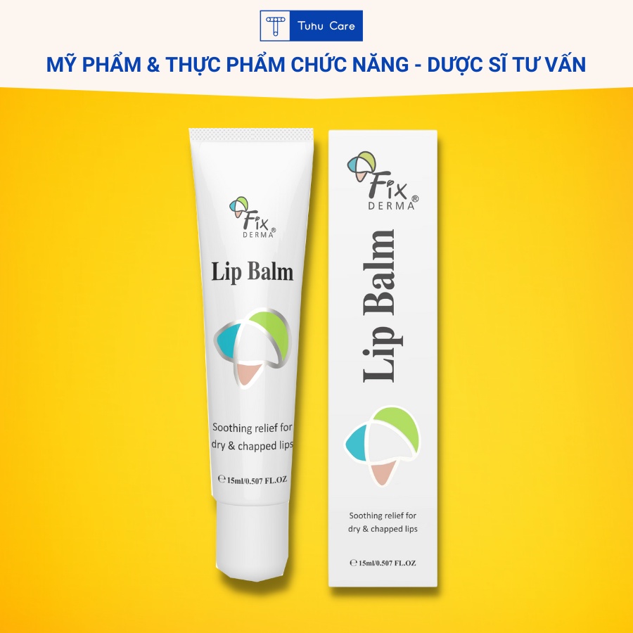 Son dưỡng môi Fixderma Lip Balm 15ml - Giảm thâm môi, khô môi [Hàng công ty]