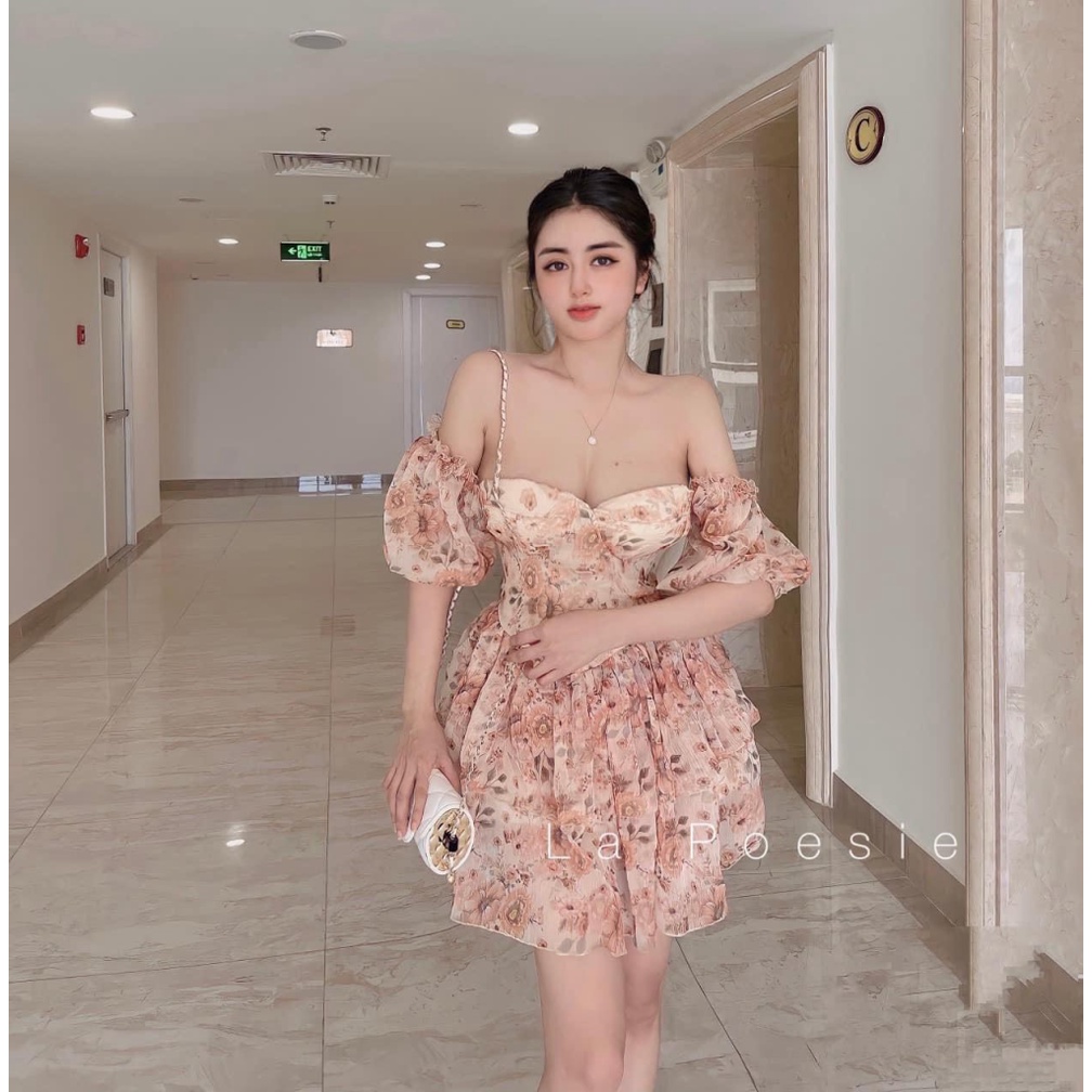 SIÊU SALE ĐẦM VOAN CÓ MÚT LÓT QUẦN THIẾT KẾ TRỄ VAI , ĐẦM XÒE QUYẾN RŨ KHI ĐI CHƠI CN SHOP NH HOUSE
