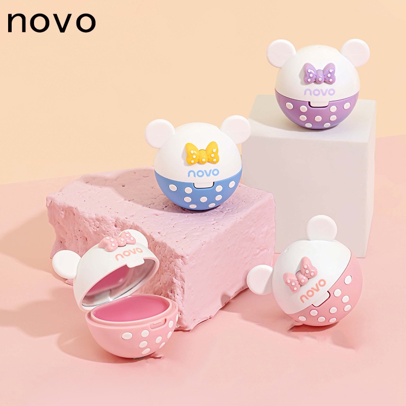 Mặt Nạ Môi Dưỡng Ẩm Tẩy Tế Bào Chết Không Màu Trong Suốt Novo hình gấu cực dễ thương