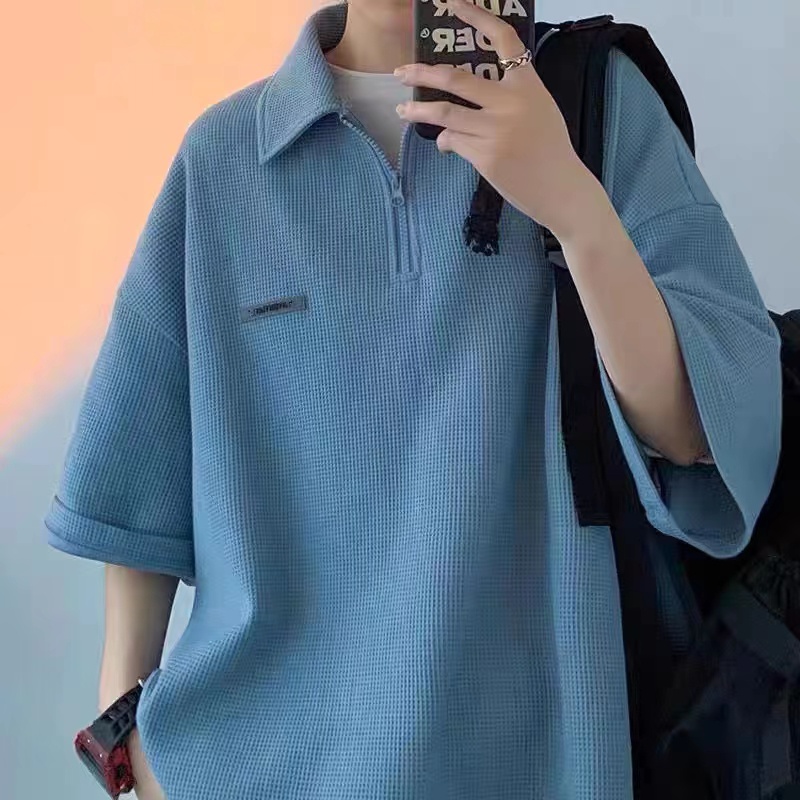 Áo polo nam thời trang áo phông nam form rộng áo polo nữ áo thun unisex phong cách Hàn Quốc  áo thun nam form rộng có cổ vintage áo thun nam cổ bẻ