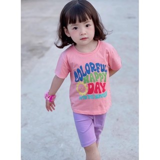 Sét 2 bộ bé gái chất cotton