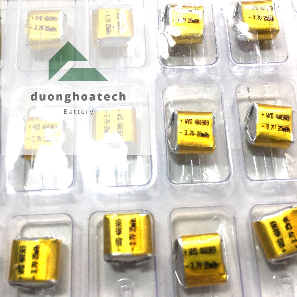 Pin 400909 25mAh Li-po  Cho i7s / i8 / i9 / i12 Tai Nghe Bluetooth