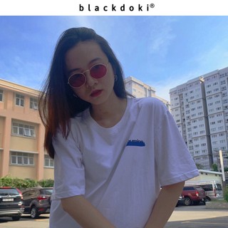 Áo thun nữ BLACKDOKI-Onefoumine Blue , áo phông oversize basic dáng rộng tay lỡ M66