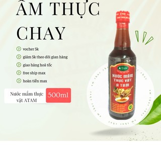 Nước mắm chay a tam 500ml, nước mắm thực vật