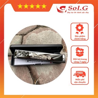 Kèn harmonica tremolo hohner ocean star black m254001b phân phối nhạc cụ phụ kiện chính hãng solg