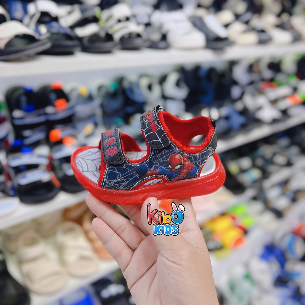 (CÓ ĐÈN) Sandal quai ngang siêu mềm êm chân có chống trơn cho bé SA2337