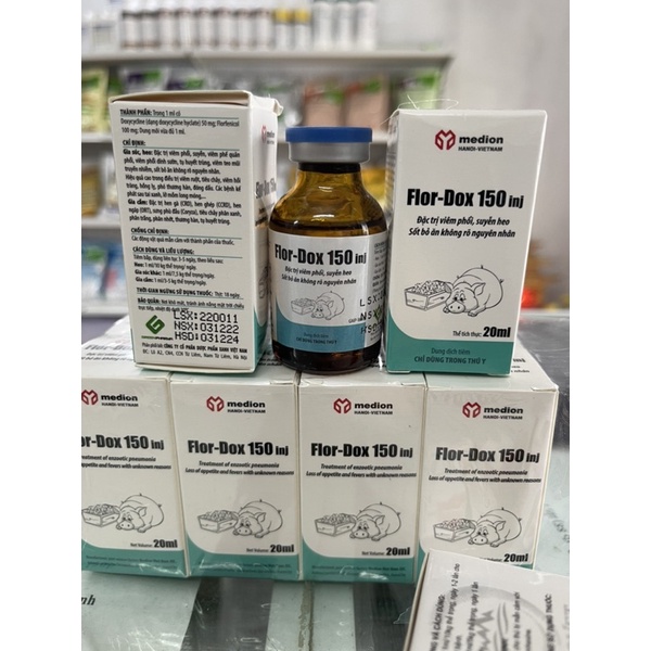 flo dox 150 20ml- chuyên dùng trong các trường hợp viêm phổi, bỏ ăn ko rõ nguyên nhân