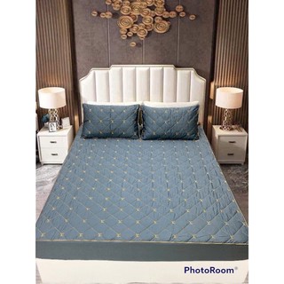 Ga chun trần bông và 2 vỏ gối nằm phi lụa cao cấp