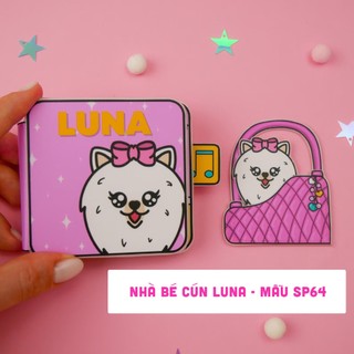Ngôi nhà búp bê bằng giấy - nhà bé cún luna - mẫu sp64