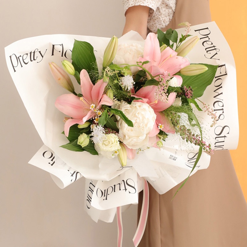 Giấy gói hoa, gói quà, gói kẹo❤️ kraft trắng thông điệp ngọt ngào❤️