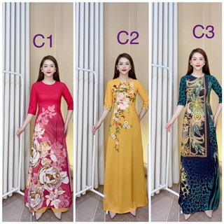 [GIẢM GIÁ ĐẶC BIỆT ] Áo dài truyền thống in 3D trẻ trung cho các nàng