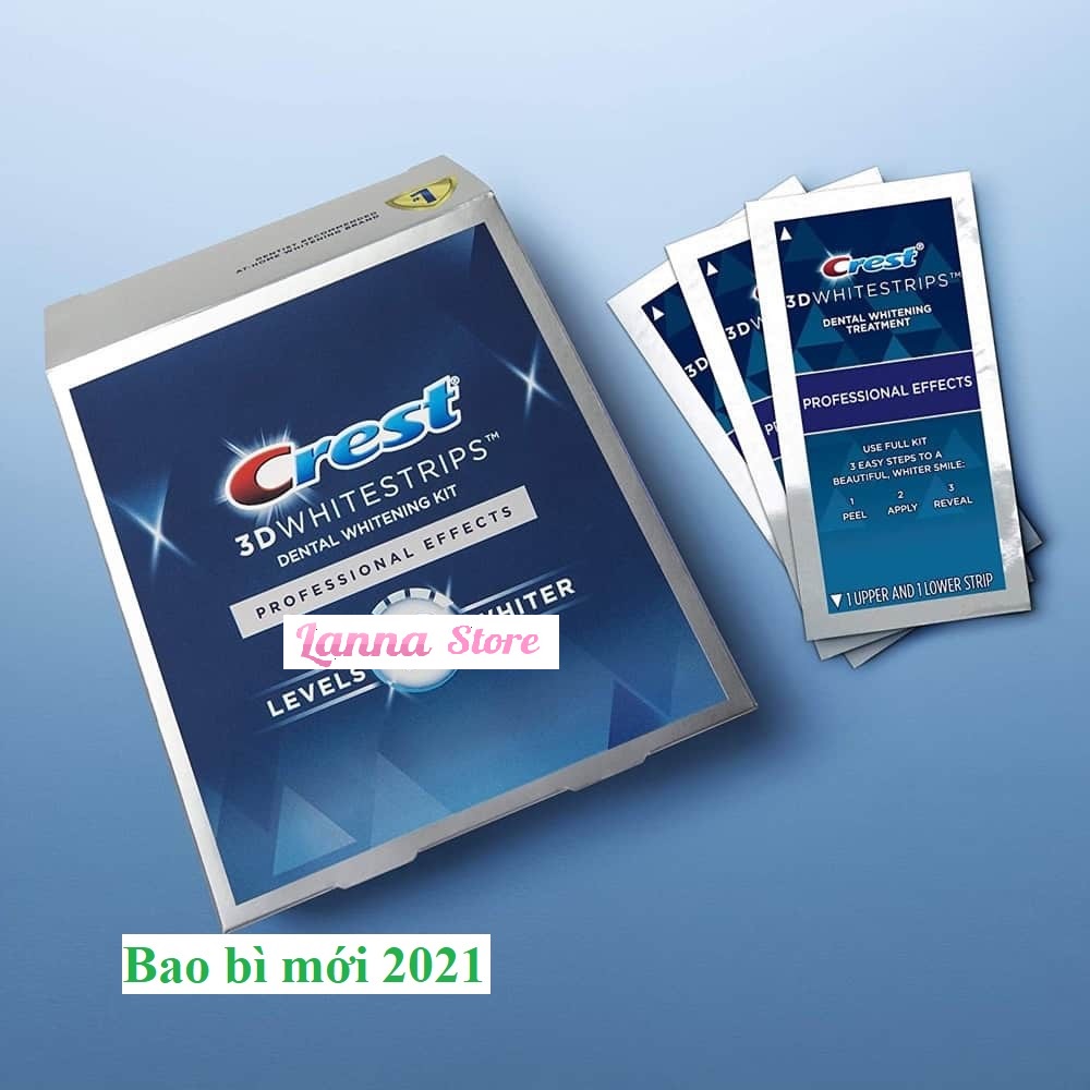 Combo 14 miếng (7 gói /7 ngày) dán trắng răng loại Professional Effects Crest 3D White  - Mỹ | BigBuy360 - bigbuy360.vn