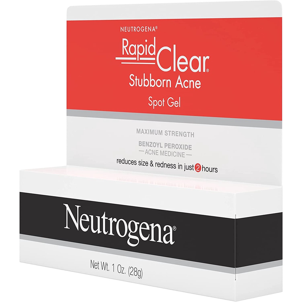 Gel chấm mụn Neutrogena Rapid Clear Stubborn Acne Spot Gel Maximum Strength 28g