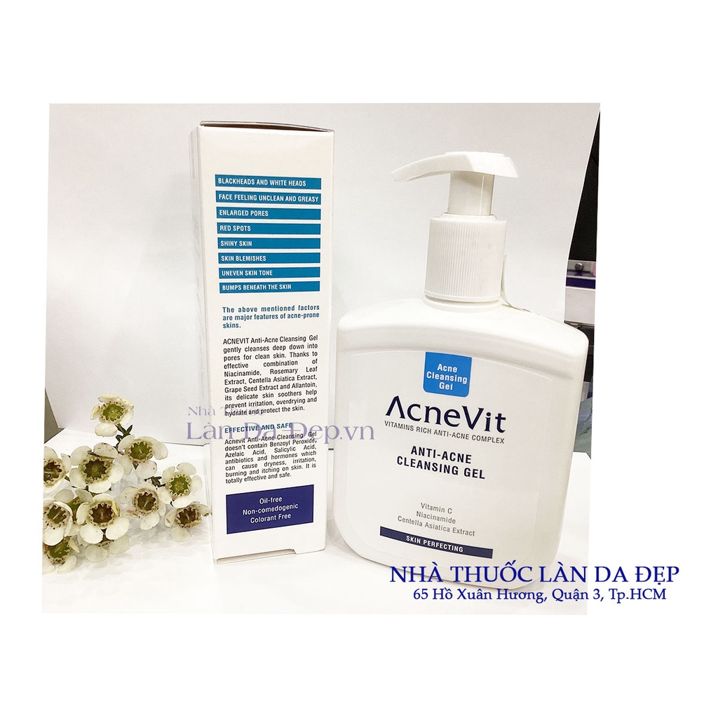 Sữa rửa mặt cho da mụn ACNEVIT Anti-Acne Cleansing Gel