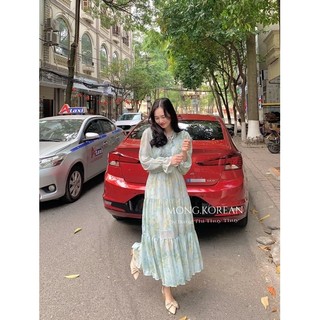 váy voan hoa cao cấp