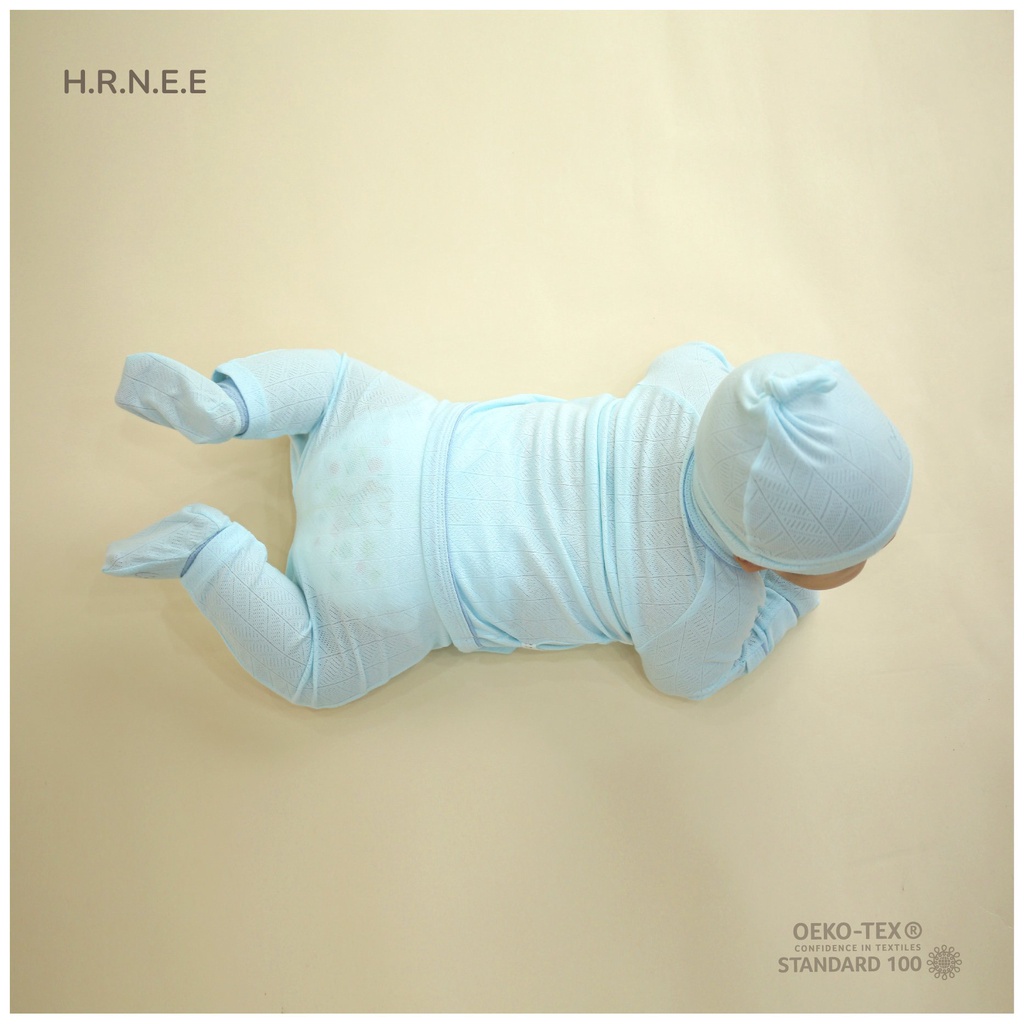 BỘ SƠ SINH DÀI TAY HRNEE VẢI THOÁNG MỀM MÁT