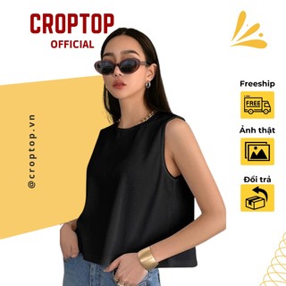 Áo croptop tay ngắn, ba lỗ, áo kiểu nữ, áo thun nữ ôm chất thun gân, cotton mềm mát