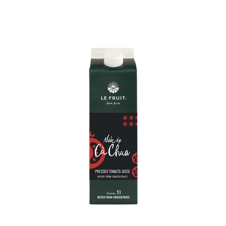 NƯỚC ÉP CÀ CHUA #LEFRUIT (nguyên chất, không đường) - Hộp 1L