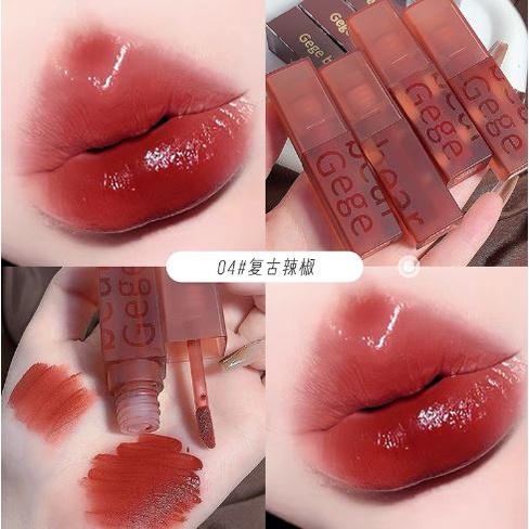 Son Gebe Bear nhung lì mềm mịn môi Chính Hãng nội địa Trung