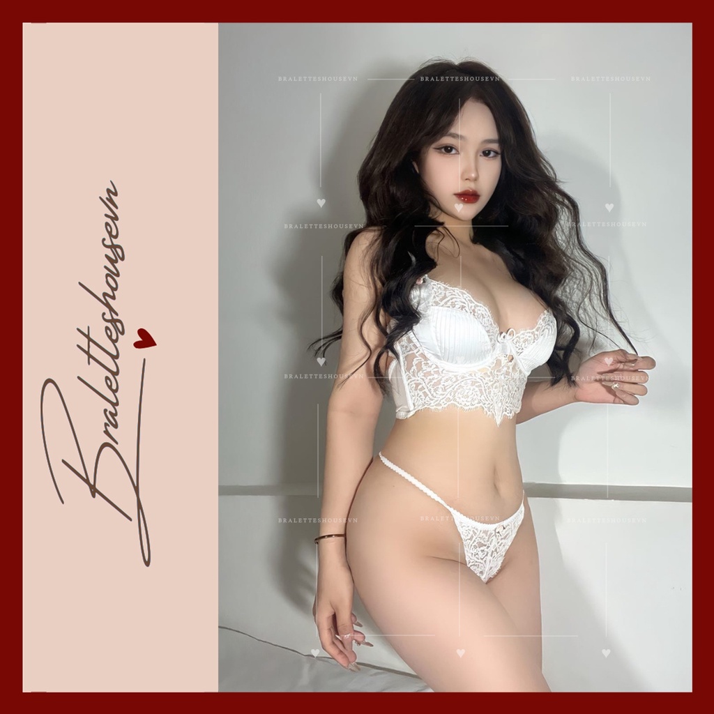 ÁO CORSET NỮ CÓ GỌNG KHONG ĐỆM MÚT PHỐI KÈM REN QUYẾN RŨ HÀNG LOẠI 1 POMELO S1380 Bralettehousevn