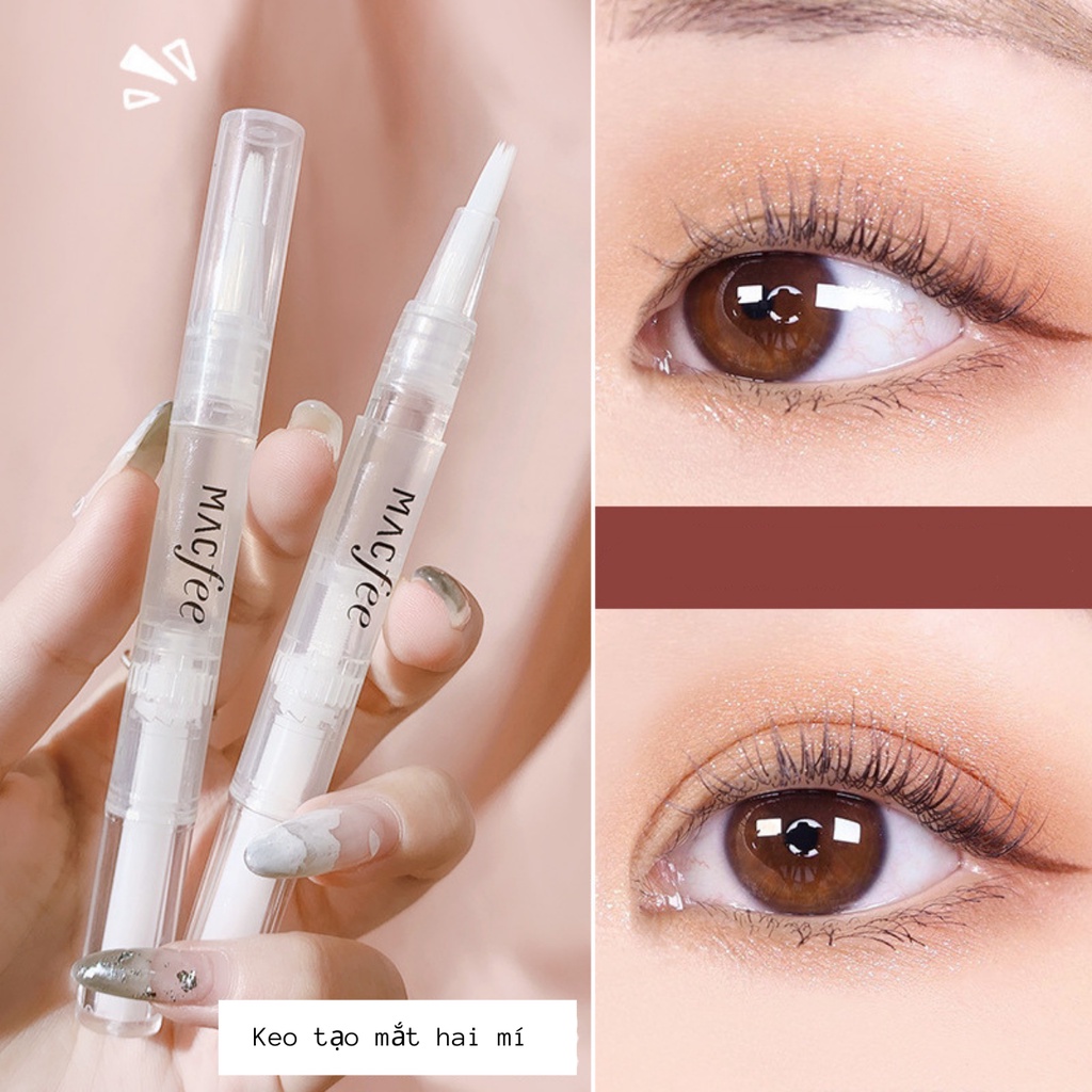 Gel kích mí MACFEE, bút kích 2 mí rõ, tự nhiên, không lộ bút kích mí Hàn Quốc 3ml chính hãng