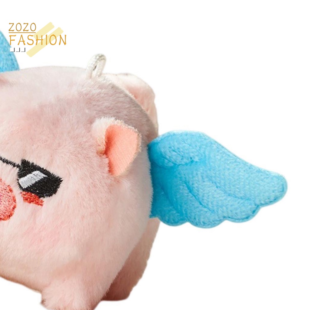 Móc Chìa Khóa Hình Heo Nhồi Bông Bằng Cotton Trang Trí Ba Lô