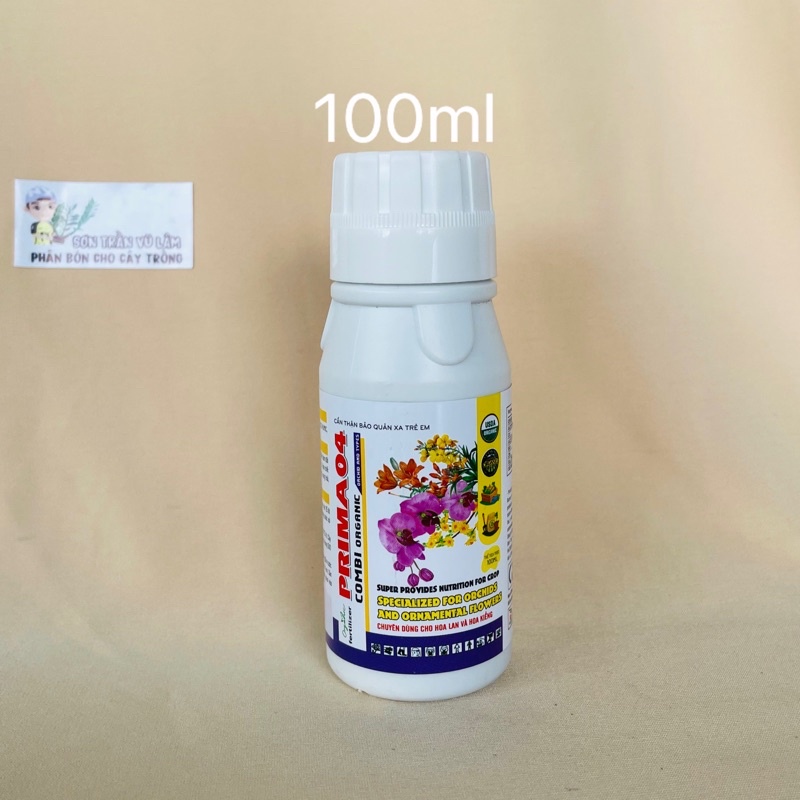 Phân Bón Hữu Cơ Siêu Dinh Dưỡng Prima 04 - Chai 100ml